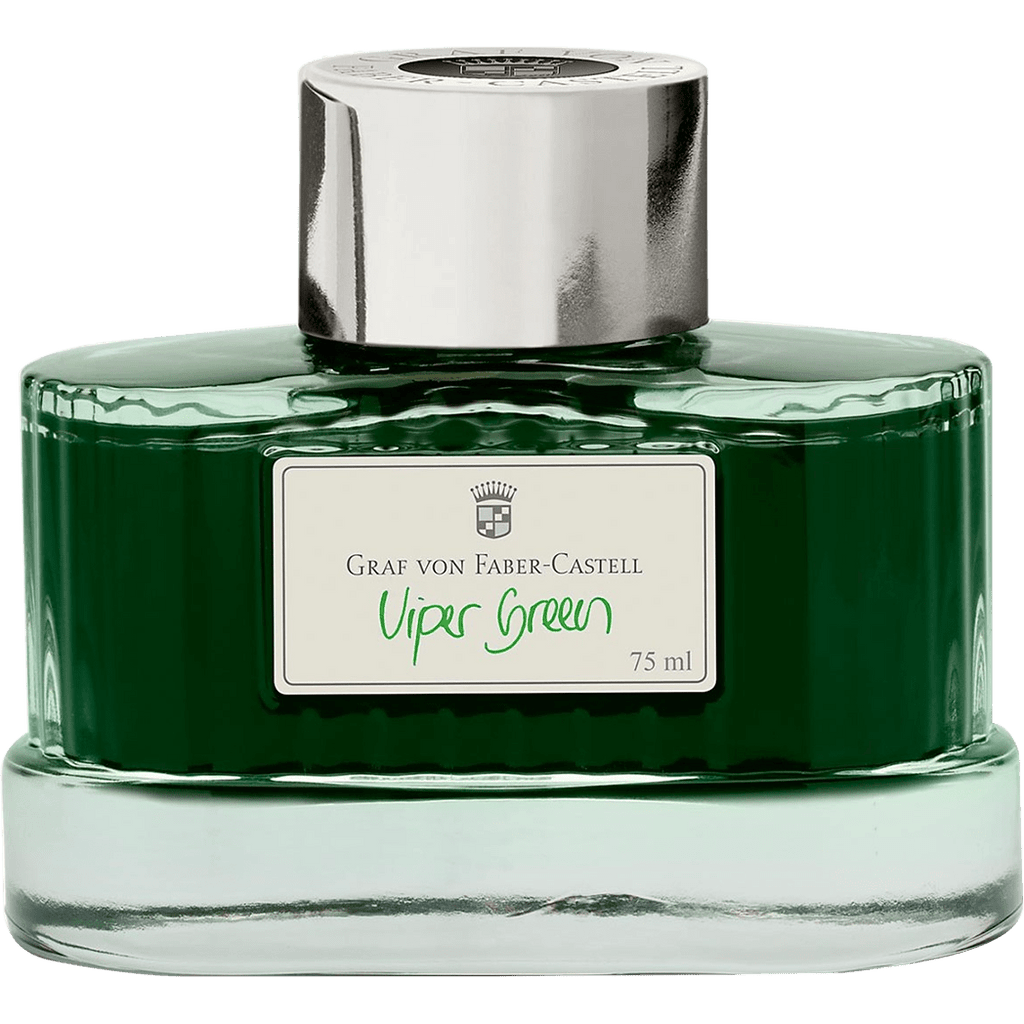 Graf Von Faber-Castell Ink Bottle - Viper Green - 75ml - Pen Boutique Ltd