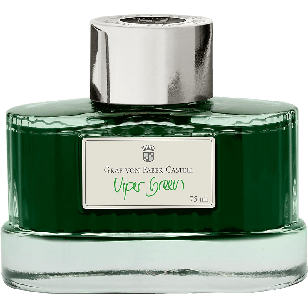 Graf Von Faber-Castell Ink Bottle - Viper Green - 75ml - Pen Boutique Ltd