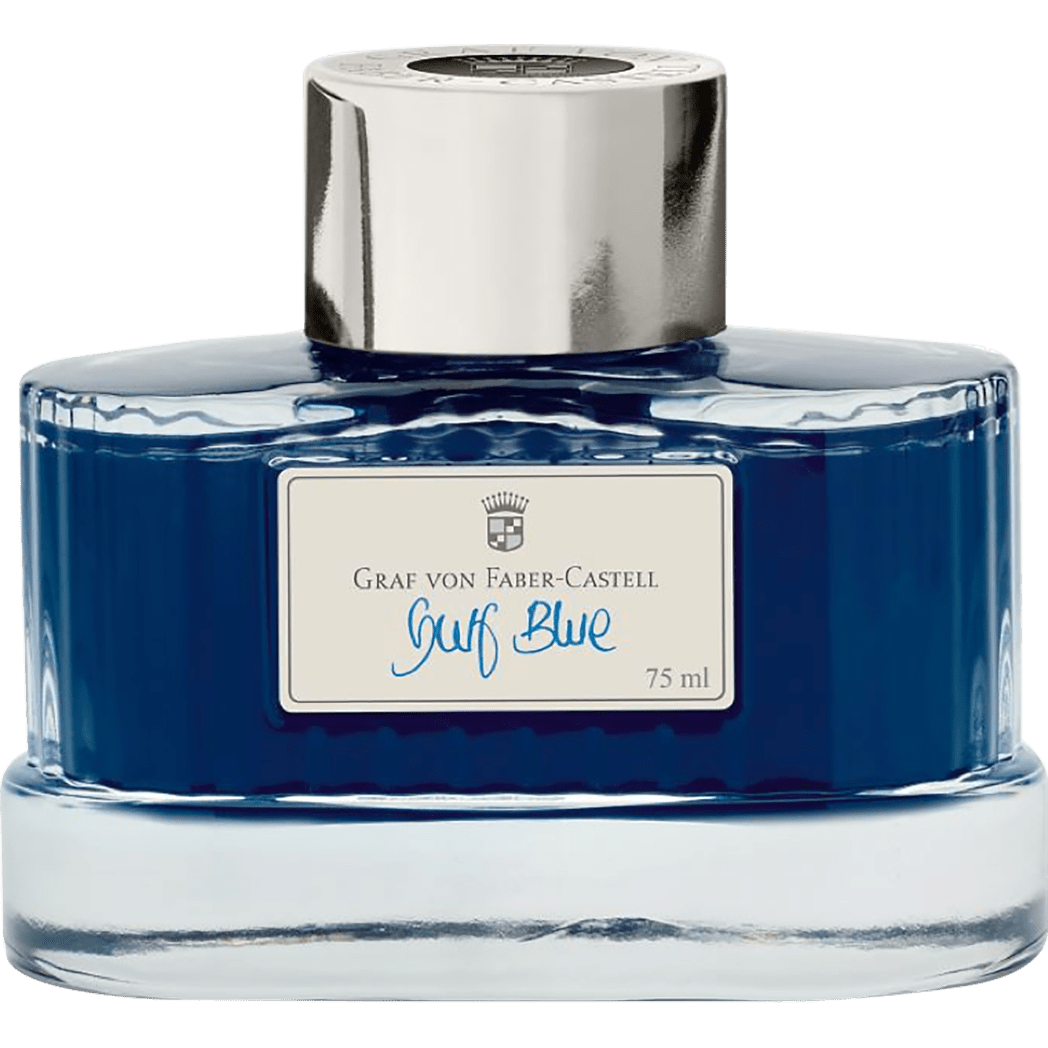 Graf Von Faber-Castell Ink Bottle - Gulf Blue - 75ml - Pen Boutique Ltd