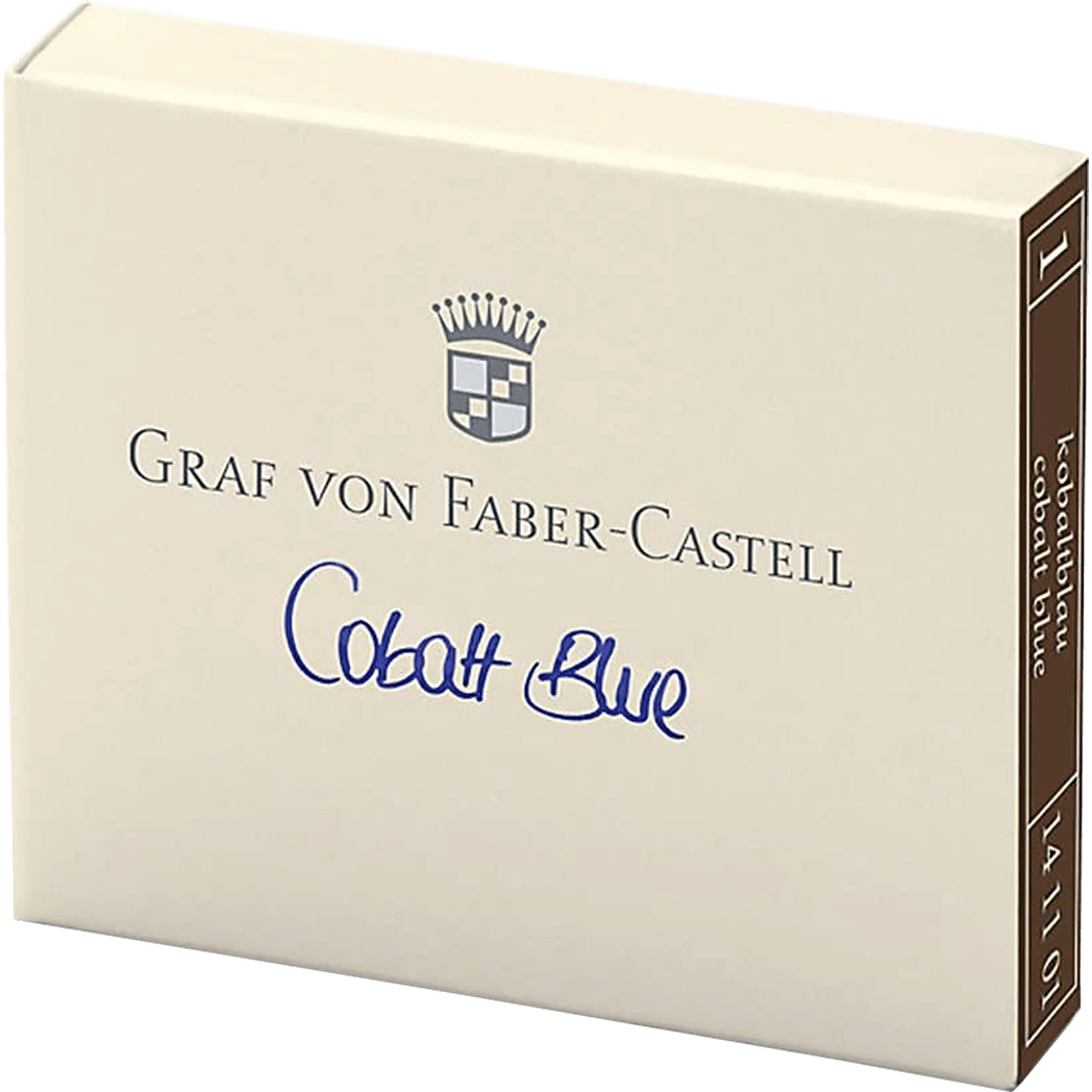 Graf Von Faber-Castell Design 6 Cobalt Blue Ink Cartridges - Pen Boutique Ltd