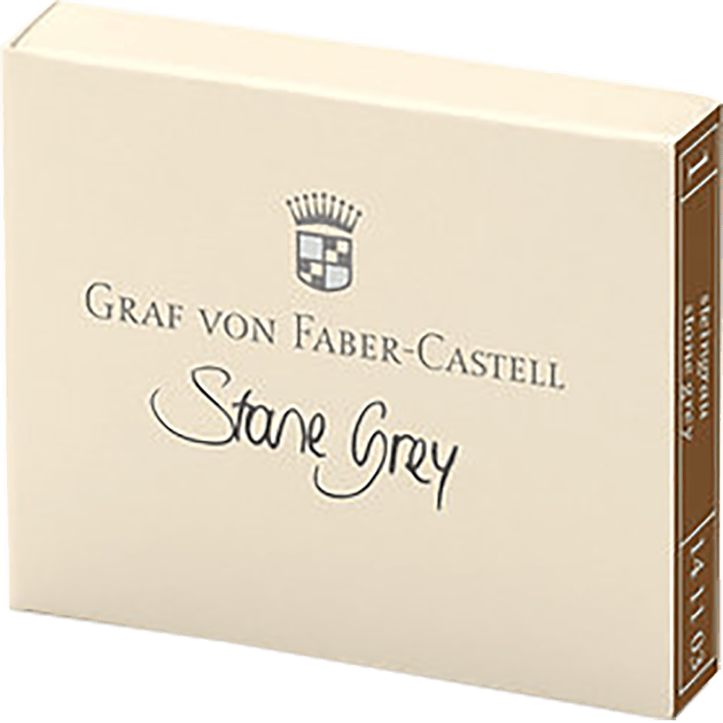 Graf Von Faber-Castell Design 6 Stone Grey Ink Cartridges - Pen Boutique Ltd