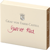 Graf Von Faber-Castell Design 6 Garnet Red Ink Cartridges - Pen Boutique Ltd