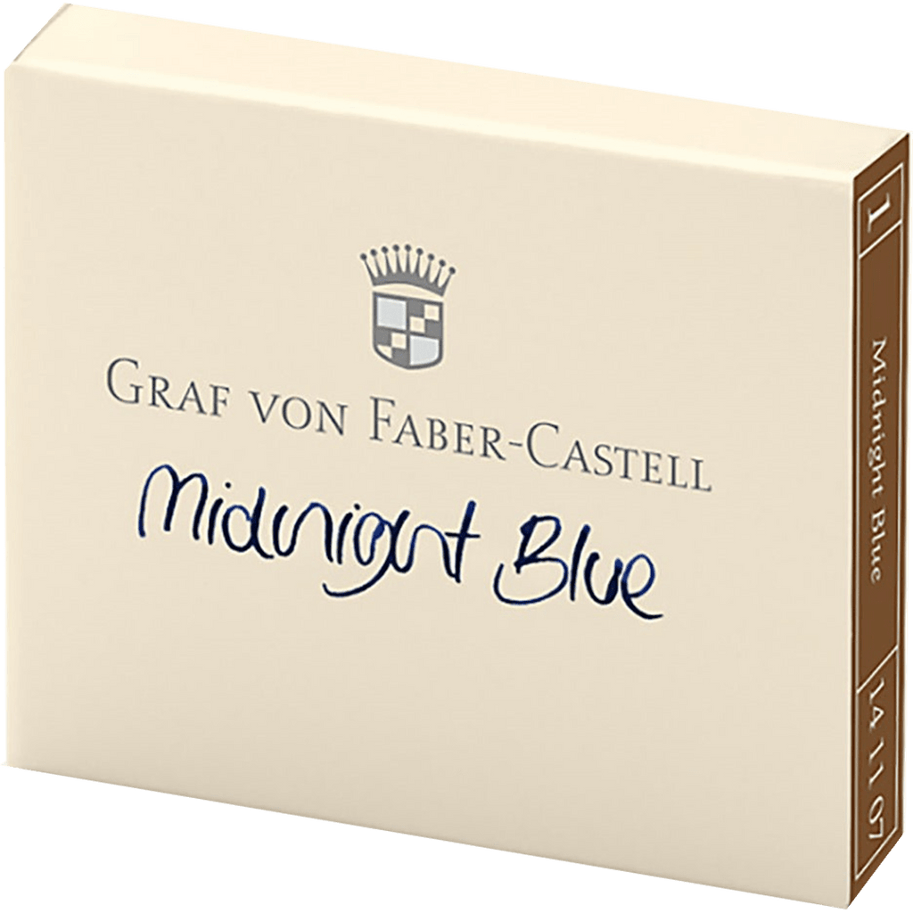 Graf Von Faber-Castell Design 6 Midnight Blue Ink Cartridges - Pen Boutique Ltd