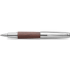 Faber-Castell Design E-Motion Pear Wood Dark Brown Rollerball Pen - Pen Boutique Ltd