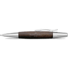Faber-Castell Design E-Motion Dark Brown with Chrome Ballpoint Pen - Pen Boutique Ltd