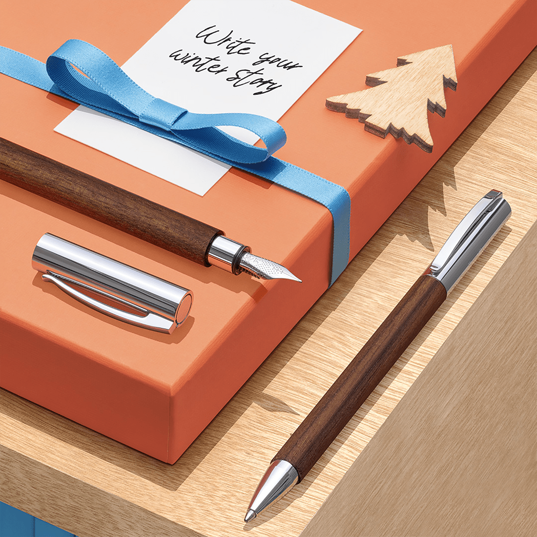 Faber-Castell Ambition Fountain Pen - Walnut - Pen Boutique Ltd