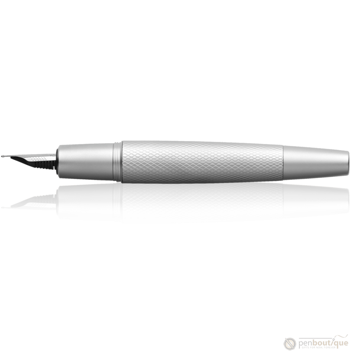 Faber-Castell Design E-Motion Fountain Pen - Pure Silver - Pen Boutique Ltd