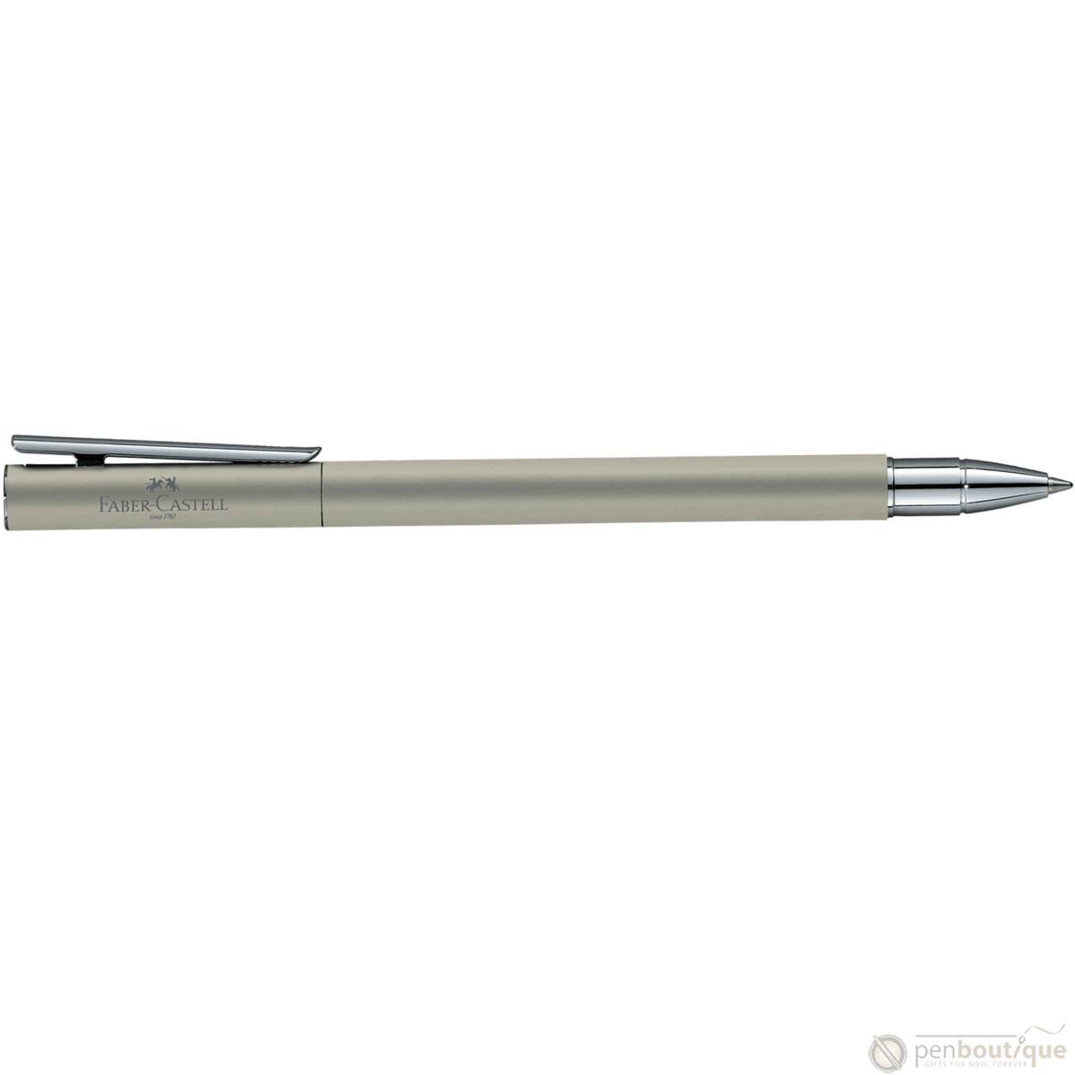 Faber-Castell NEO Slim Rollerball Pen - Matte Stainless Steel - Pen Boutique Ltd