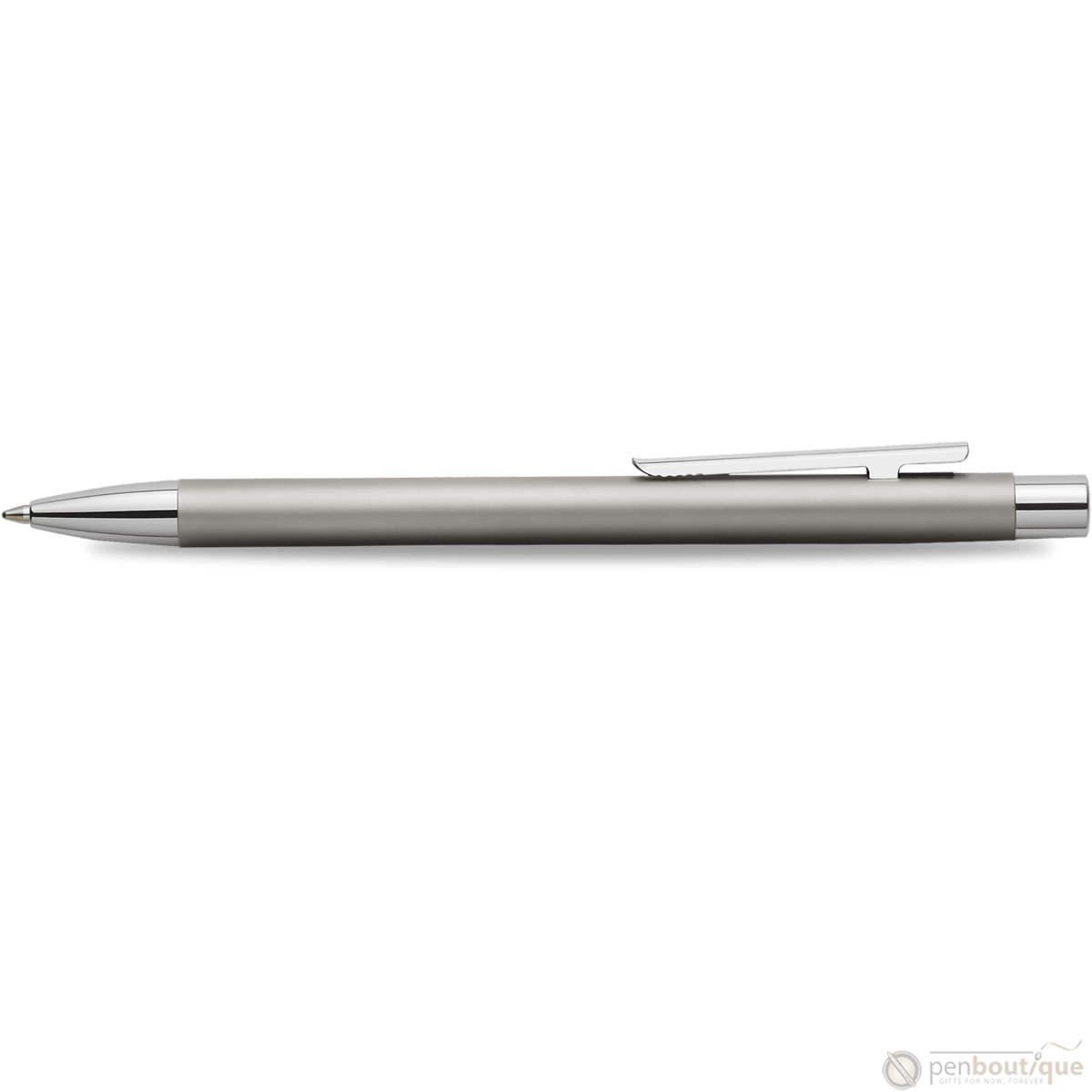 Faber-Castell NEO Slim Ballpoint Pen - Matte Stainless Steel - Pen Boutique Ltd