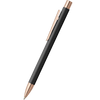 Faber-Castell NEO Slim Ballpoint Pen - Black Matte w/ Rose Gold - Pen Boutique Ltd