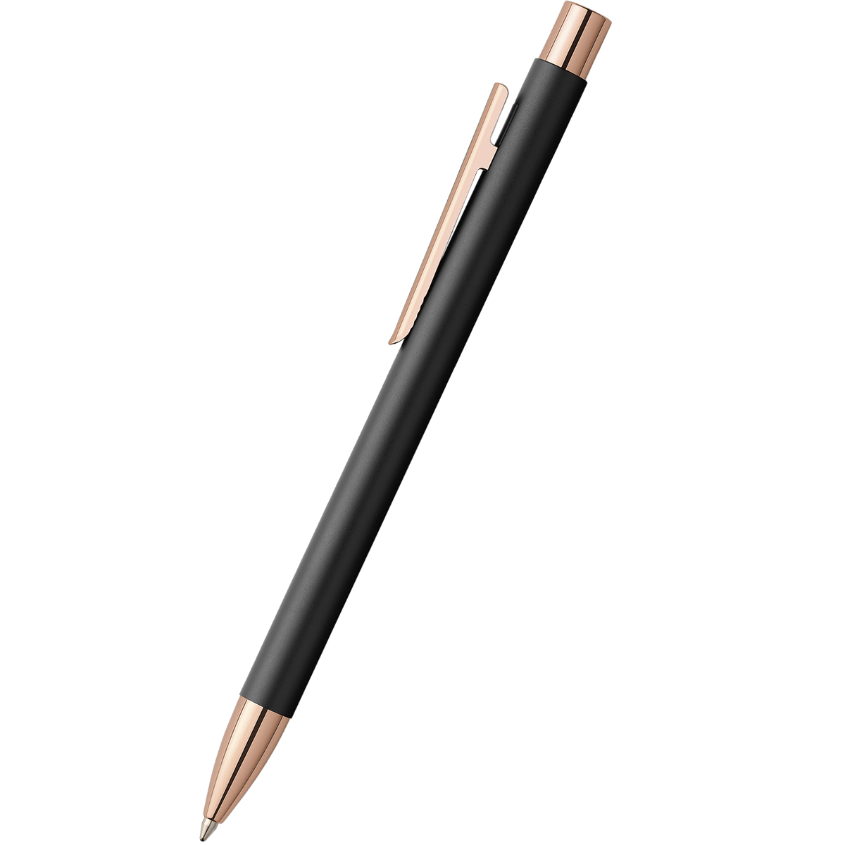 Faber-Castell NEO Slim Ballpoint Pen - Black Matte w/ Rose Gold - Pen Boutique Ltd