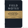 Field Notes Pitch Black 3-pack 3½" × 5½" Dot Graph - Pen Boutique Ltd