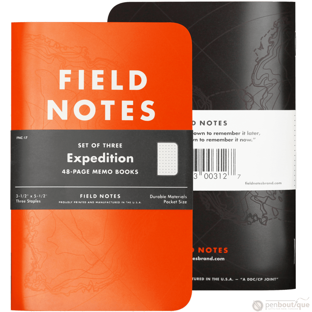 Field Notes Expedition Edition 3½" × 5½" 3 pack - Pen Boutique Ltd