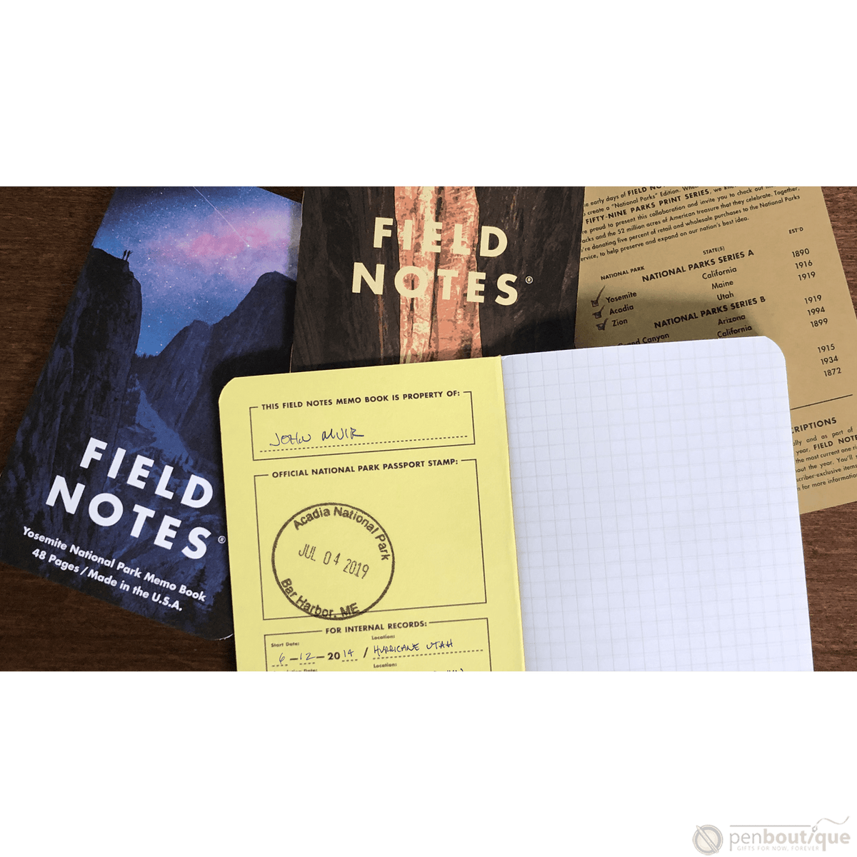 Field Notes Summer National Parks Edition 3-pack 3.5" x 5.5" - Pen Boutique Ltd