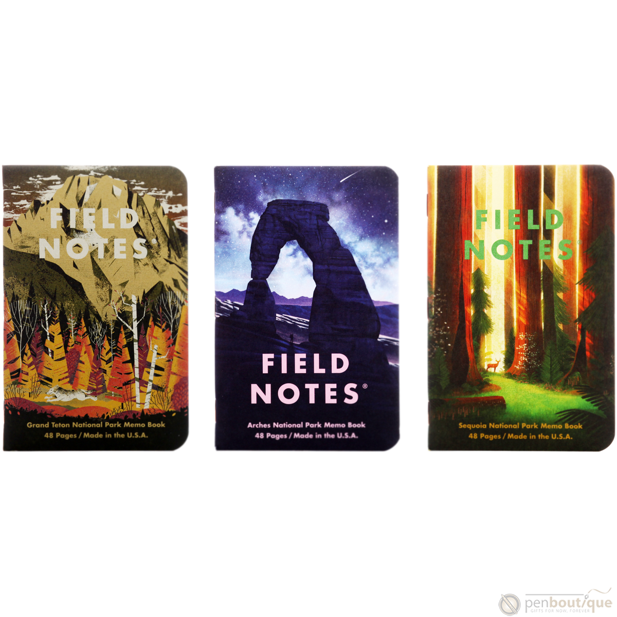 Field Notes Summer National Parks Edition 3-pack 3.5" x 5.5" - Pen Boutique Ltd