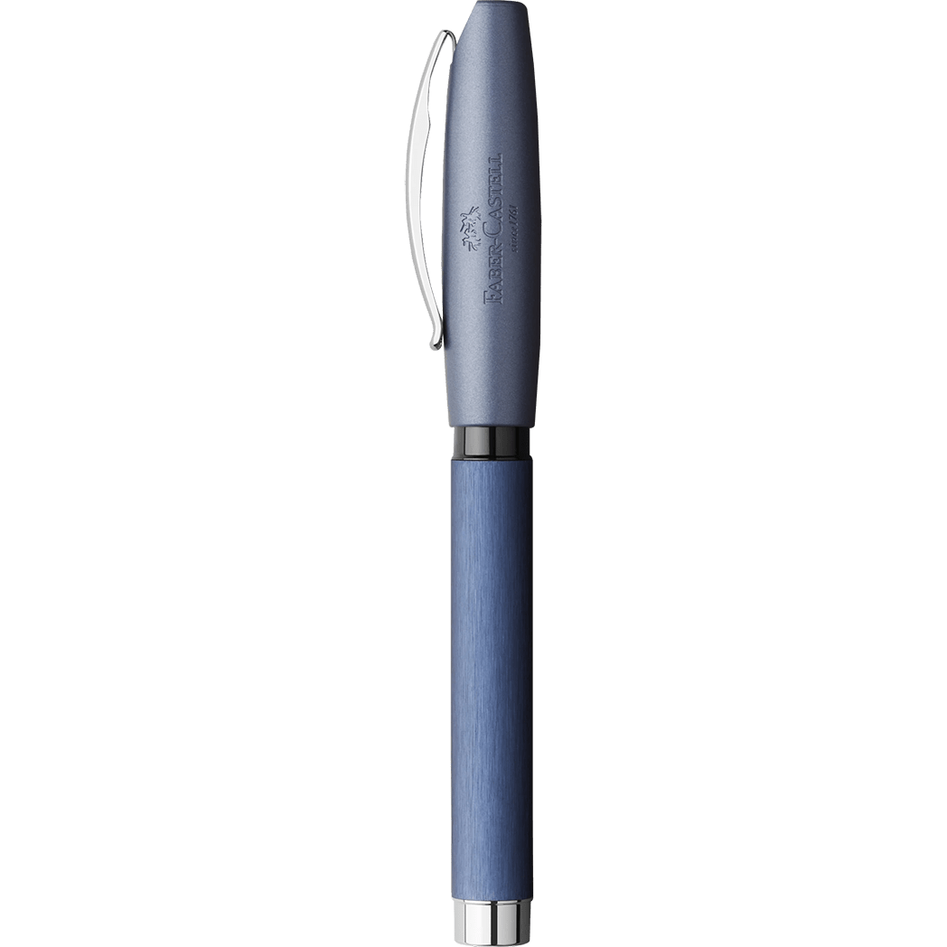 Faber-Castell Essentio Fountain Pen - Aluminum Blue - Pen Boutique Ltd