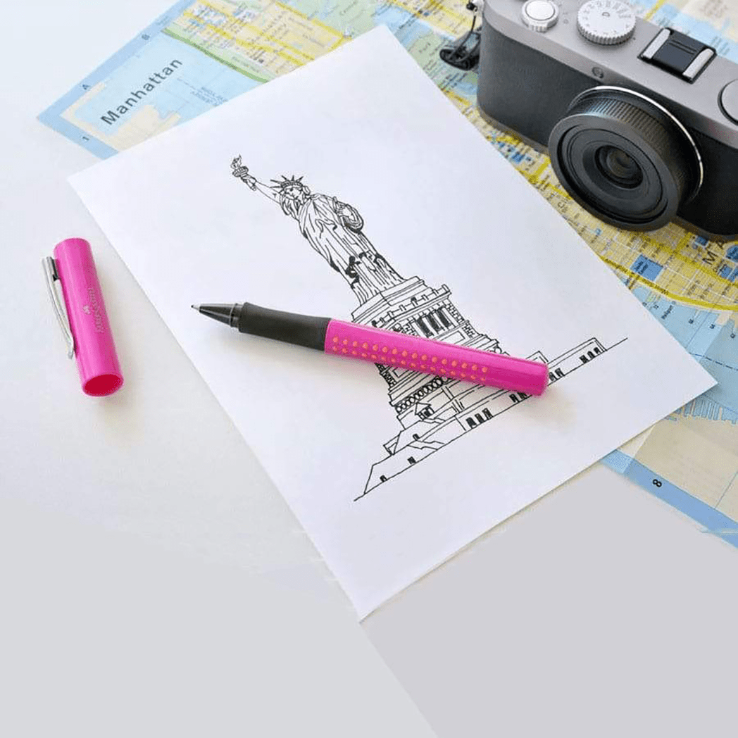 Faber-Castell Grip 2010 Finewriter - Pink Orange - Pen Boutique Ltd