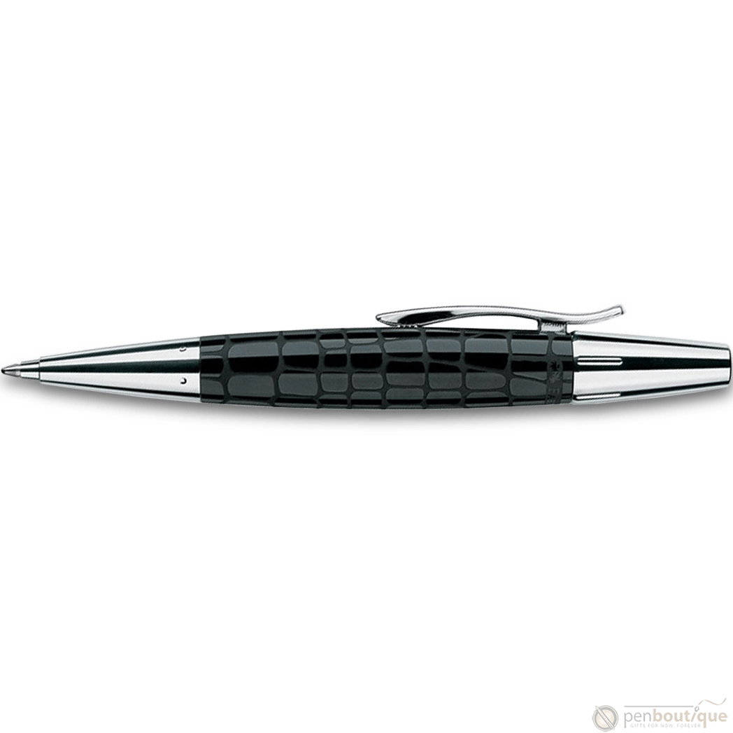 Faber-Castell e-motion Black Crocodile Ballpoint Pen - Pen Boutique Ltd
