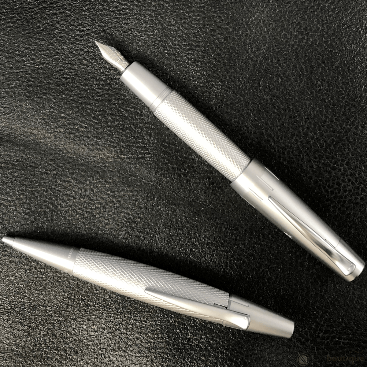 Faber-Castell Design E-Motion Fountain Pen - Pure Silver - Pen Boutique Ltd