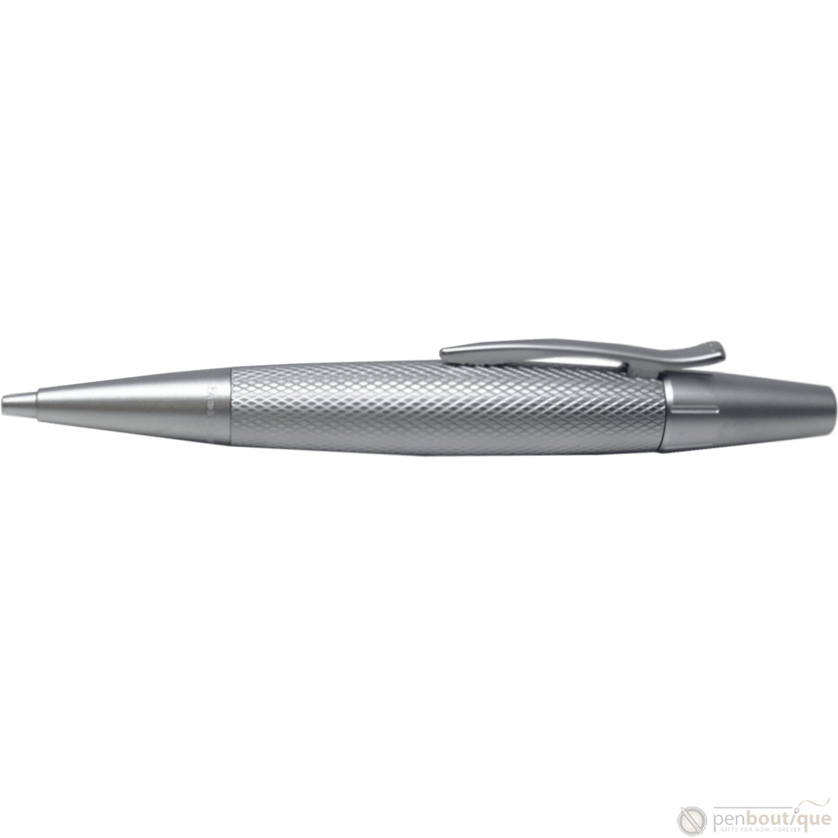 Faber-Castell Design E-Motion Ballpoint Pen - Pure Silver - Pen Boutique Ltd