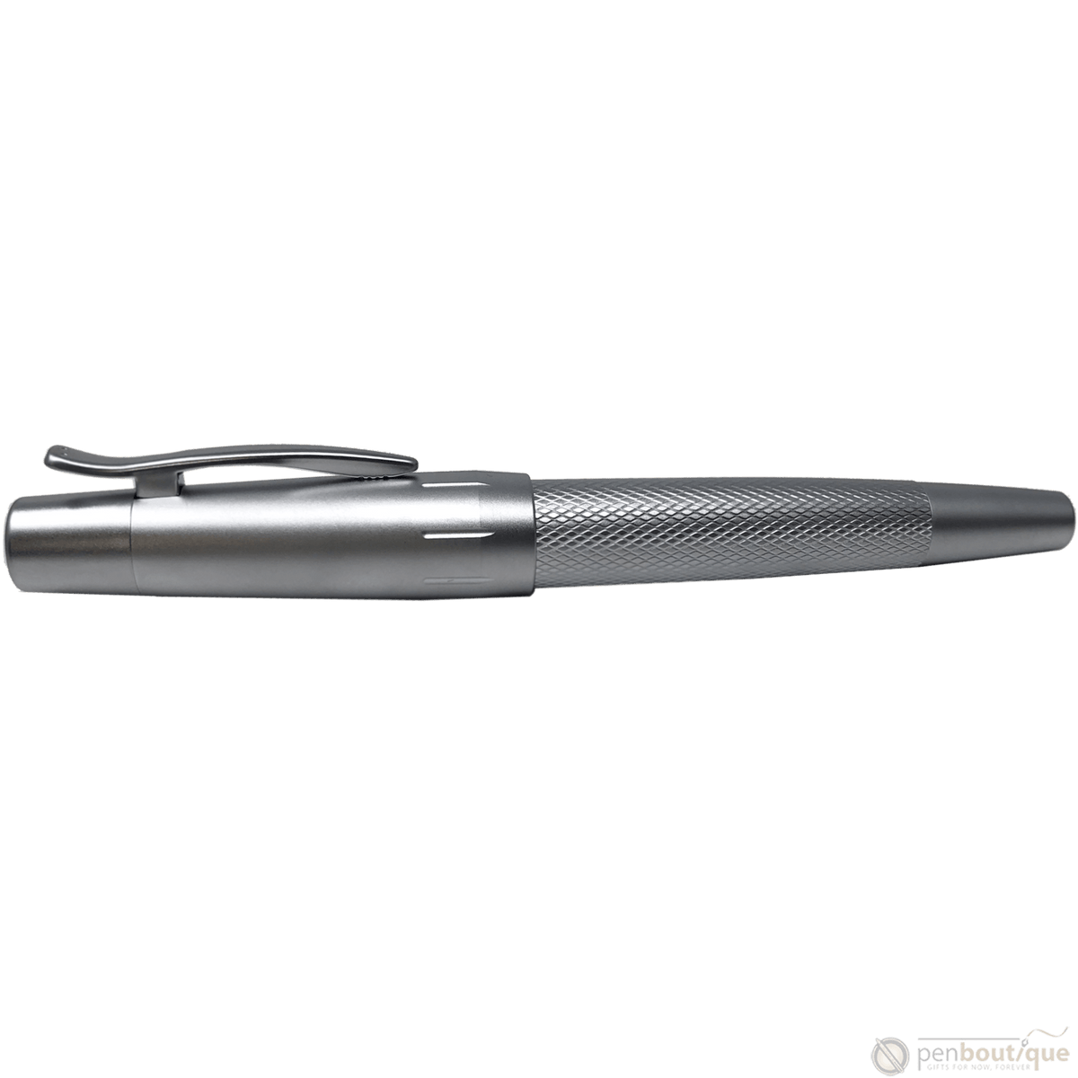 Faber-Castell Design E-Motion Fountain Pen - Pure Silver - Pen Boutique Ltd