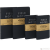 Field Notes Pitch Black 3-pack 3½" × 5½" Dot Graph - Pen Boutique Ltd