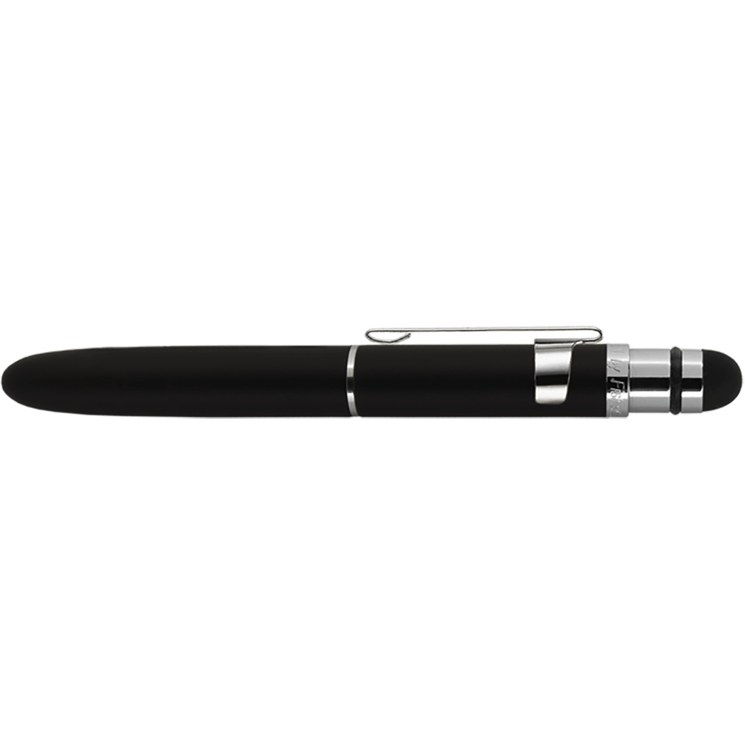 Fisher Space Matte Black Bullet Grip Space Pen with Silver Clip and Stylus - Pen Boutique Ltd