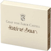 Graf Von Faber-Castell Design 6 Hazelnut Brown Ink Cartridges - Pen Boutique Ltd
