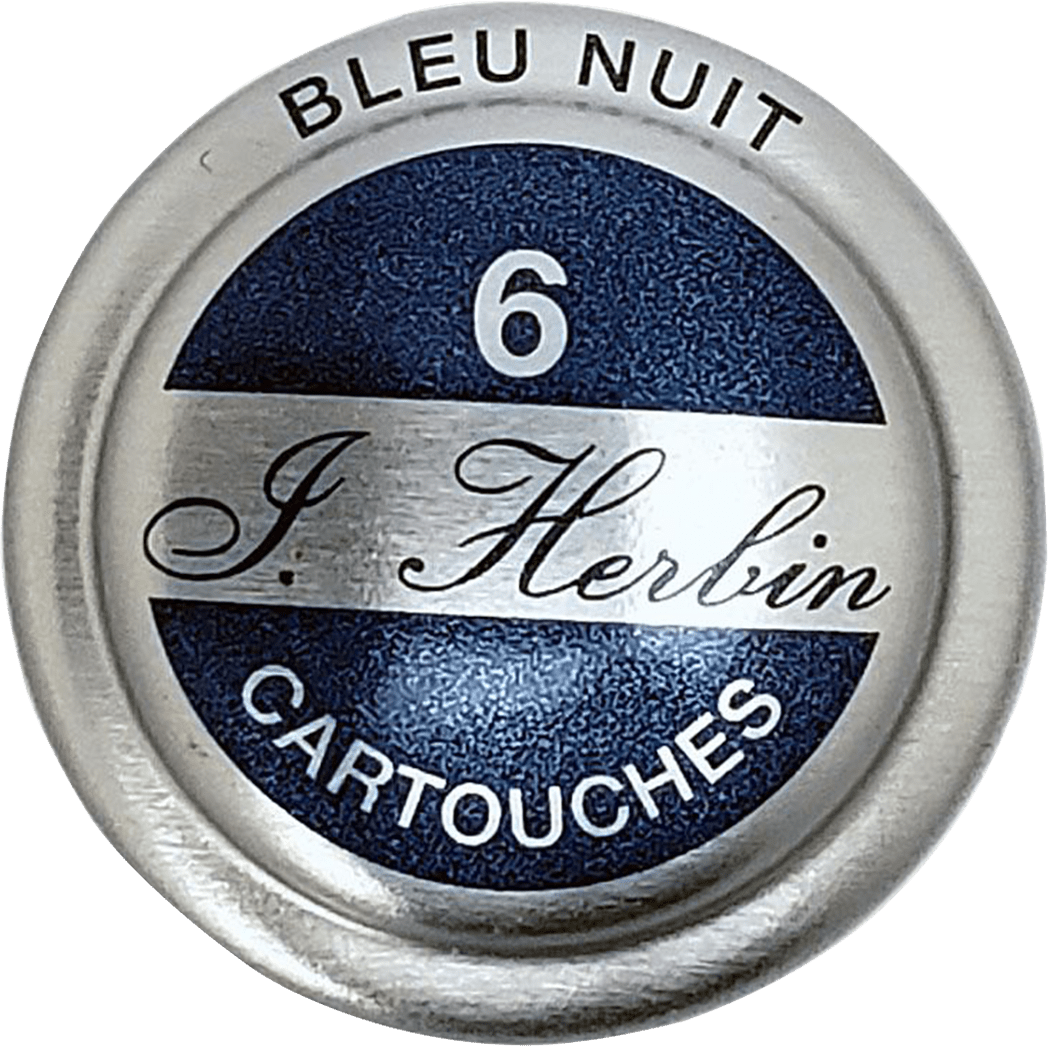 J. Herbin Fountain Pen Bleu Nuit Ink Cartridge - Pen Boutique Ltd