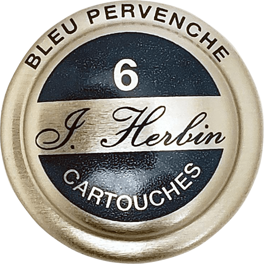 J. Herbin Fountain Pen Bleu Pervenche Ink Cartridge - Pen Boutique Ltd