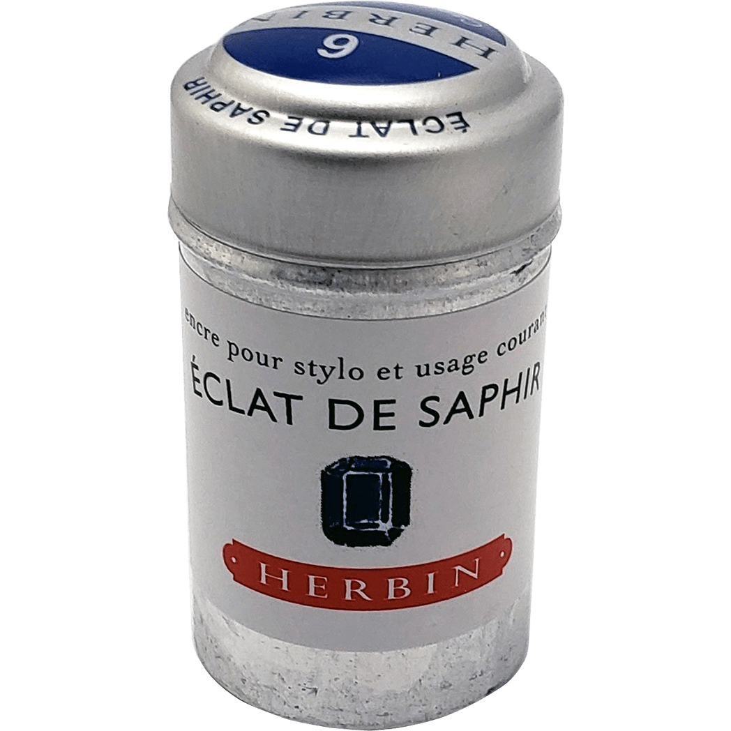 J. Herbin Fountain Pen Eclat De Saphir Ink Cartridge - Pen Boutique Ltd