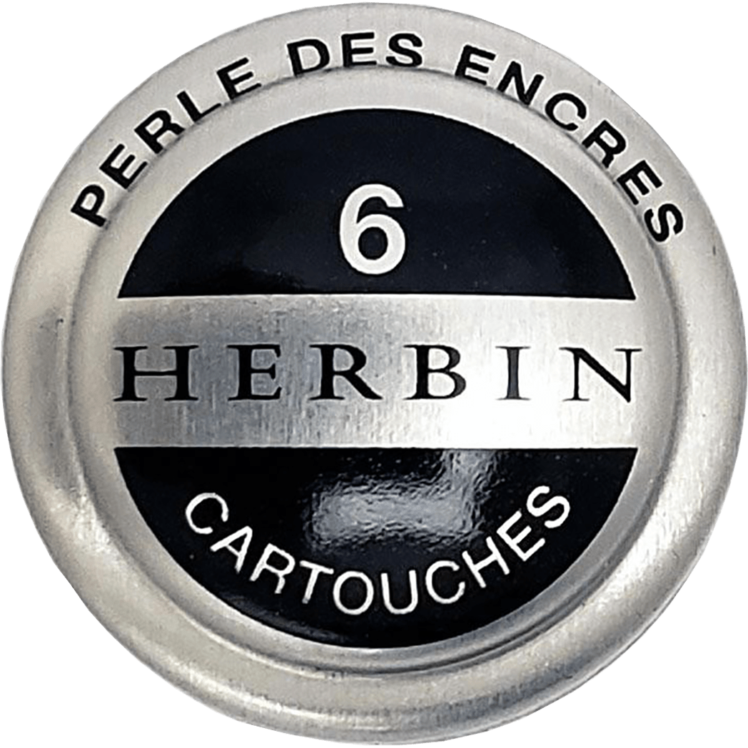 J. Herbin Fountain Pen Perle Noire Ink Cartridge - Pen Boutique Ltd