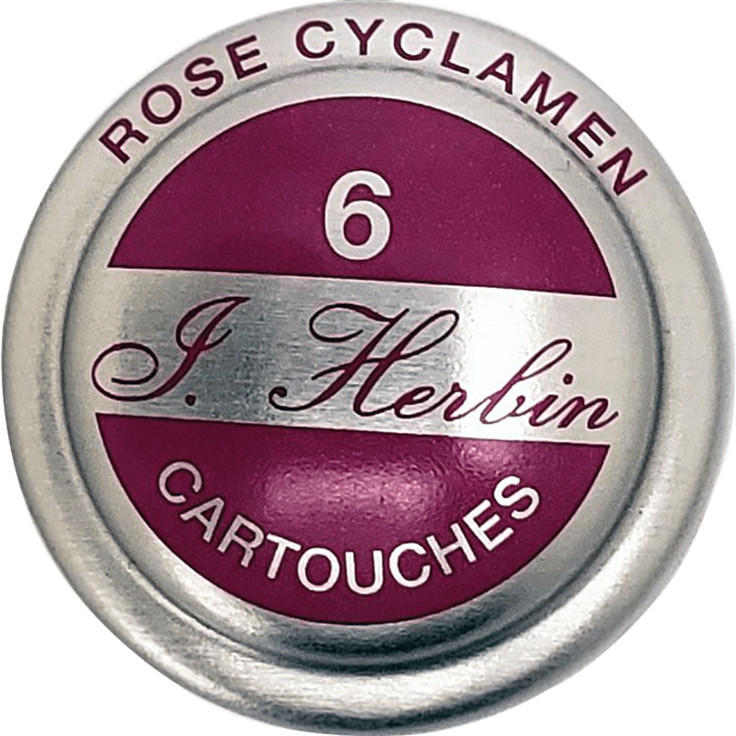 J. Herbin Fountain Pen Rose Cyclamen Ink Cartridge - Pen Boutique Ltd