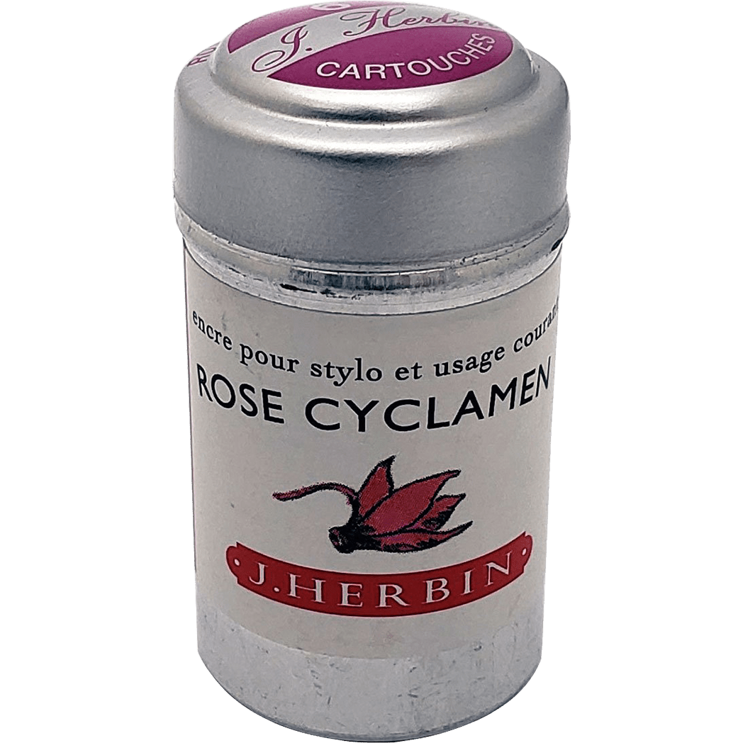 J. Herbin Fountain Pen Rose Cyclamen Ink Cartridge - Pen Boutique Ltd
