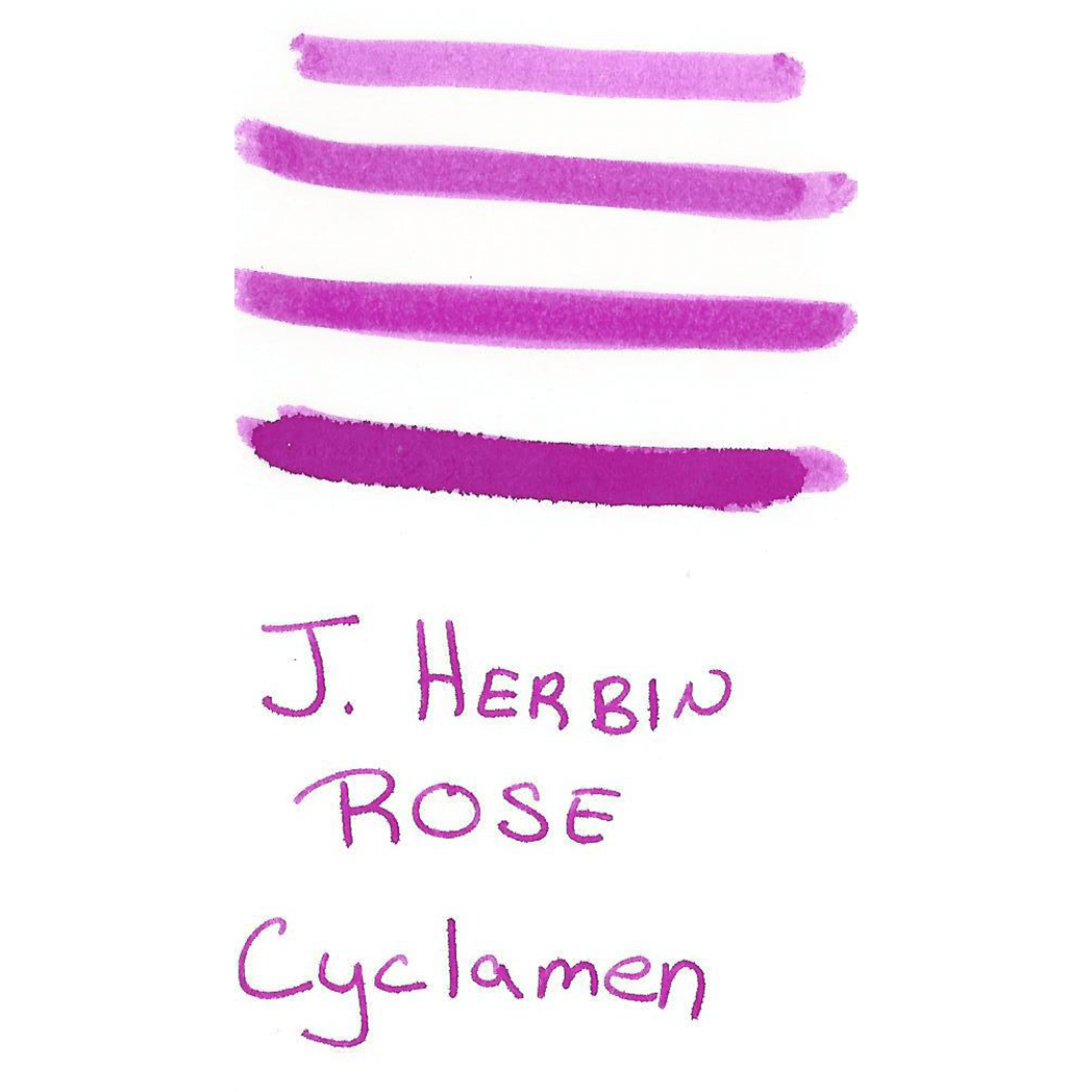 J. Herbin Fountain Pen Rose Cyclamen Ink Cartridge - Pen Boutique Ltd