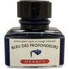 J. Herbin Ink Bottle - Bleu Des Profondeurs - 30ml - Pen Boutique Ltd
