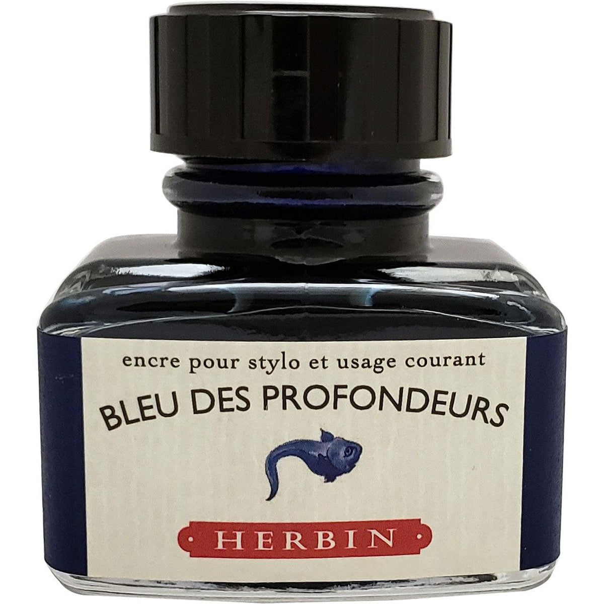 J. Herbin Ink Bottle - Bleu Des Profondeurs - 30ml - Pen Boutique Ltd