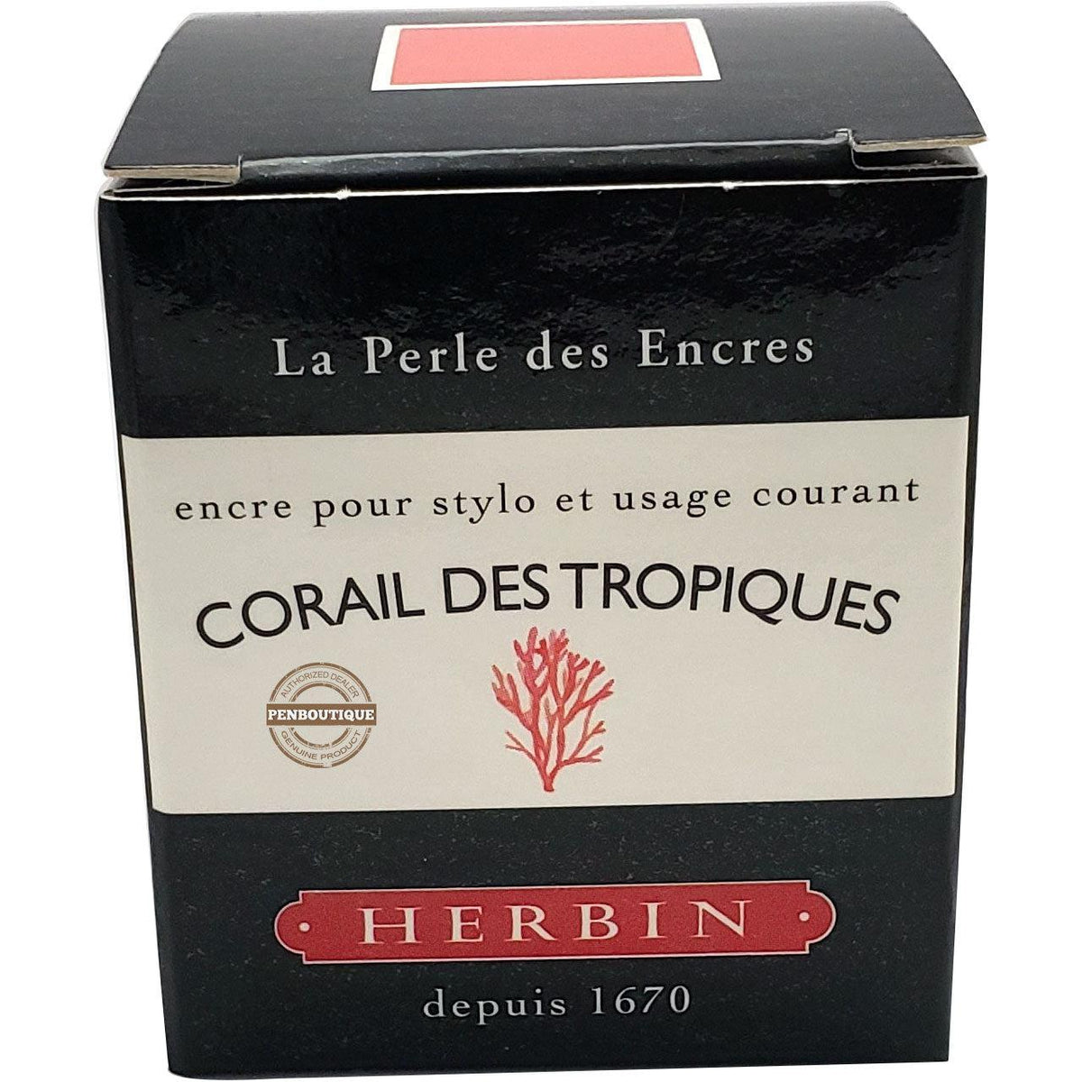 J. Herbin Ink Bottle - Corail Des Tropiques - 30ml - Pen Boutique Ltd