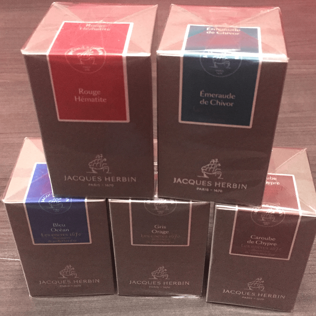 J. Herbin 1670" 340th Anniversary Stormy Grey Ink Bottle" - Pen Boutique Ltd