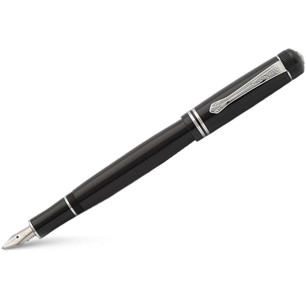 Kaweco Dia2 Fountain Pen - Chrome Trim - Black - Pen Boutique Ltd