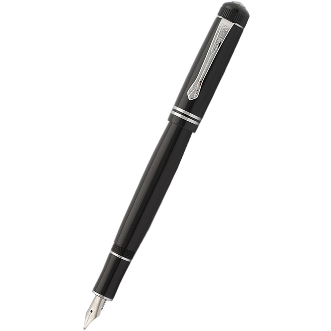 Kaweco Dia2 Fountain Pen - Chrome Trim - Black - Pen Boutique Ltd