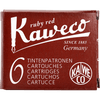 Kaweco Ink Cartridges - 6 pieces - Ruby Red - Pen Boutique Ltd