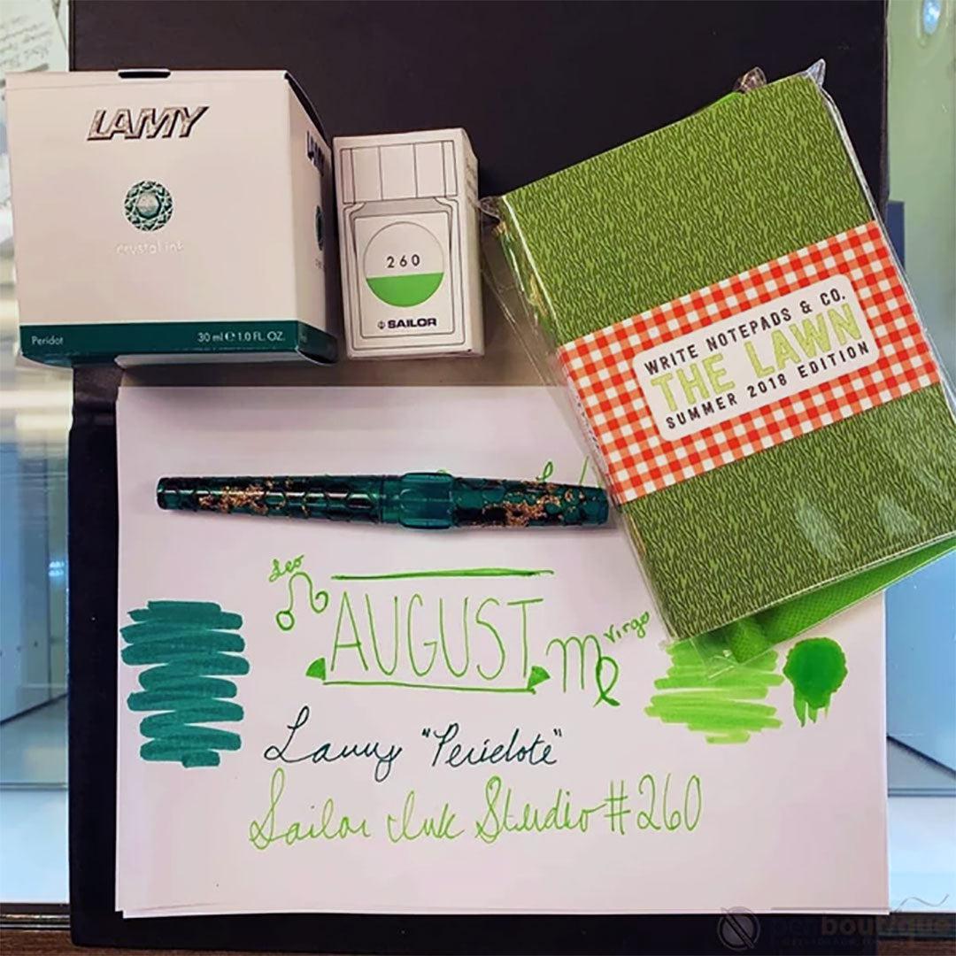 Lamy T53 Crystal Ink Bottle - 420 Peridot - Pen Boutique Ltd