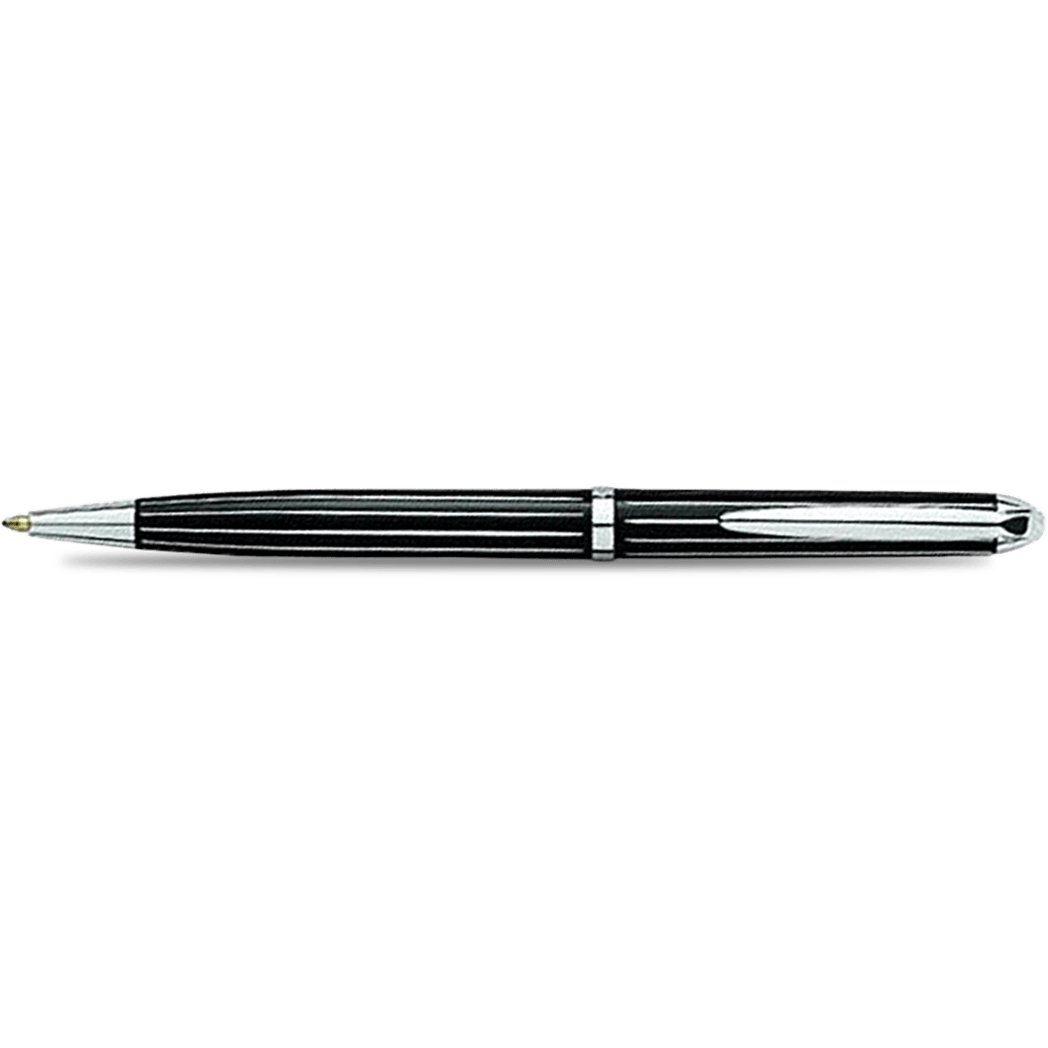 Laban Ballpoint Pen - Black Diamond - Sterling Silver Trim - Pen Boutique Ltd