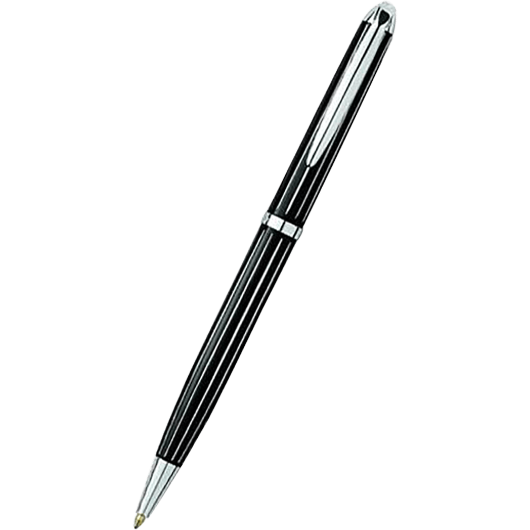 Laban Ballpoint Pen - Black Diamond - Sterling Silver Trim - Pen Boutique Ltd