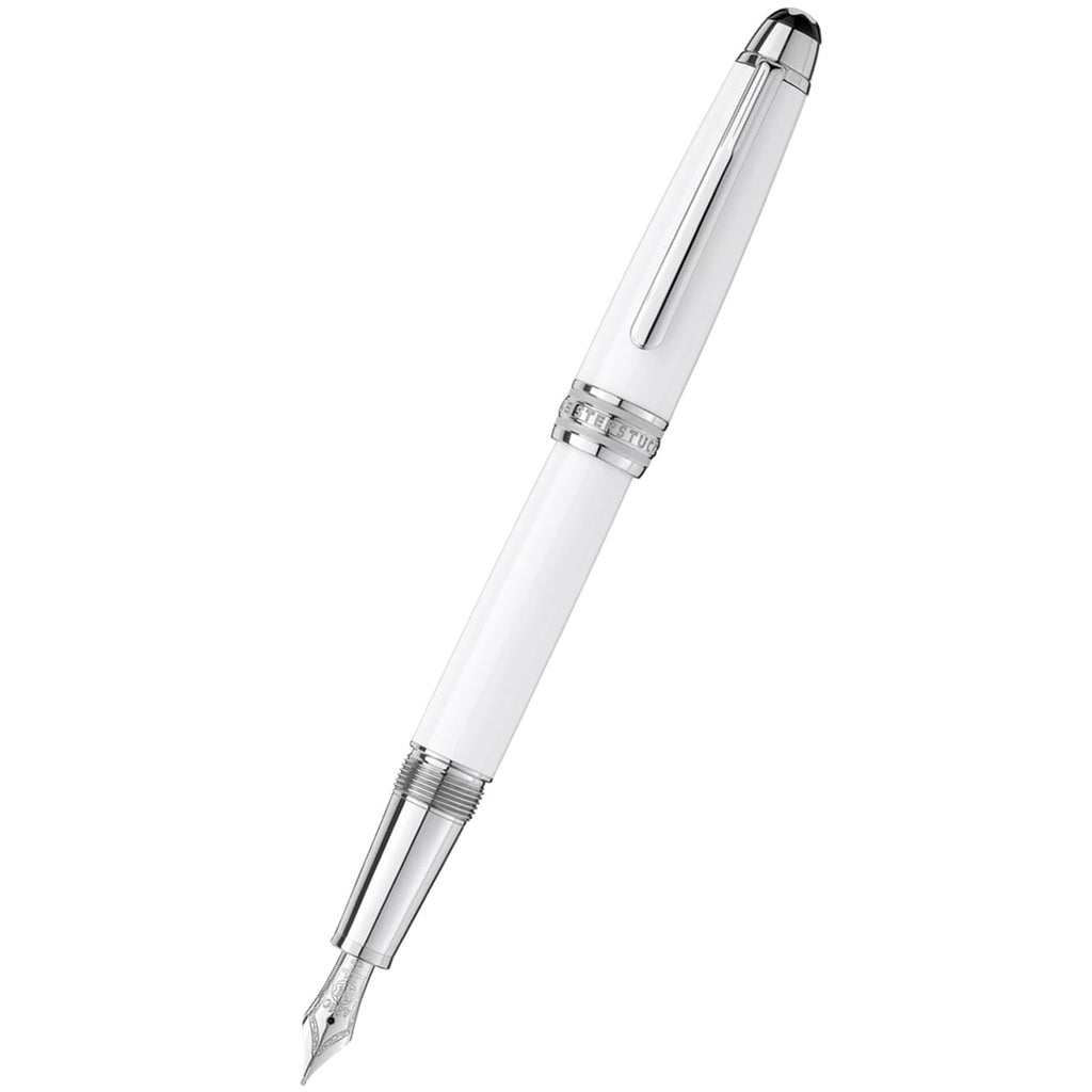 Montblanc Meisterstück Fountain Pen - Solitaire White - Platinum Trim - Classique - Pen Boutique Ltd