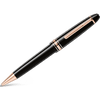 Montblanc Meisterstück Ballpoint Pen - Black - Red Gold Trim - Legrand - Pen Boutique Ltd