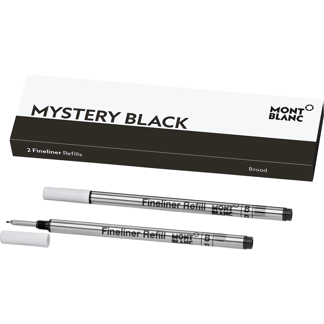 Montblanc LeGrand Fineliner Refill - Mystery Black - Broad (2 Per Pack) - Pen Boutique Ltd