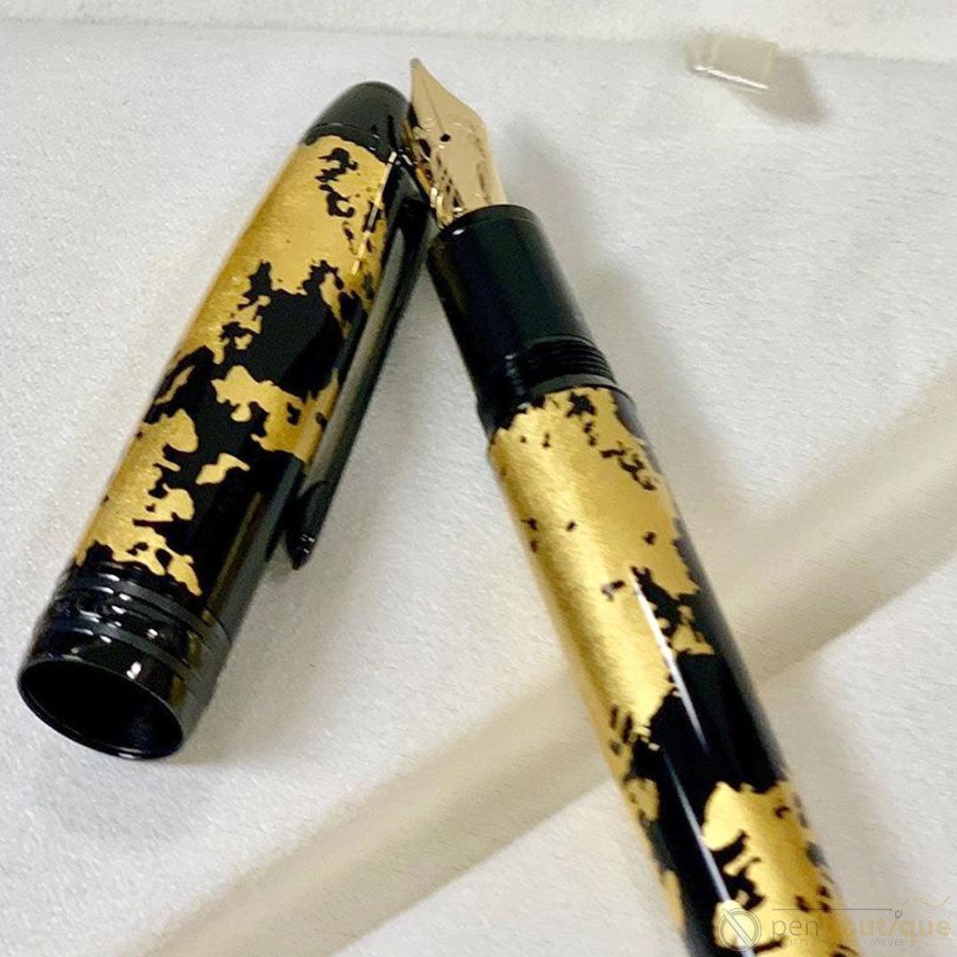 Montblanc Meisterstuck Fountain Pen - 146 Solitaire - Gold Leaf - Flex Nib - Pen Boutique Ltd