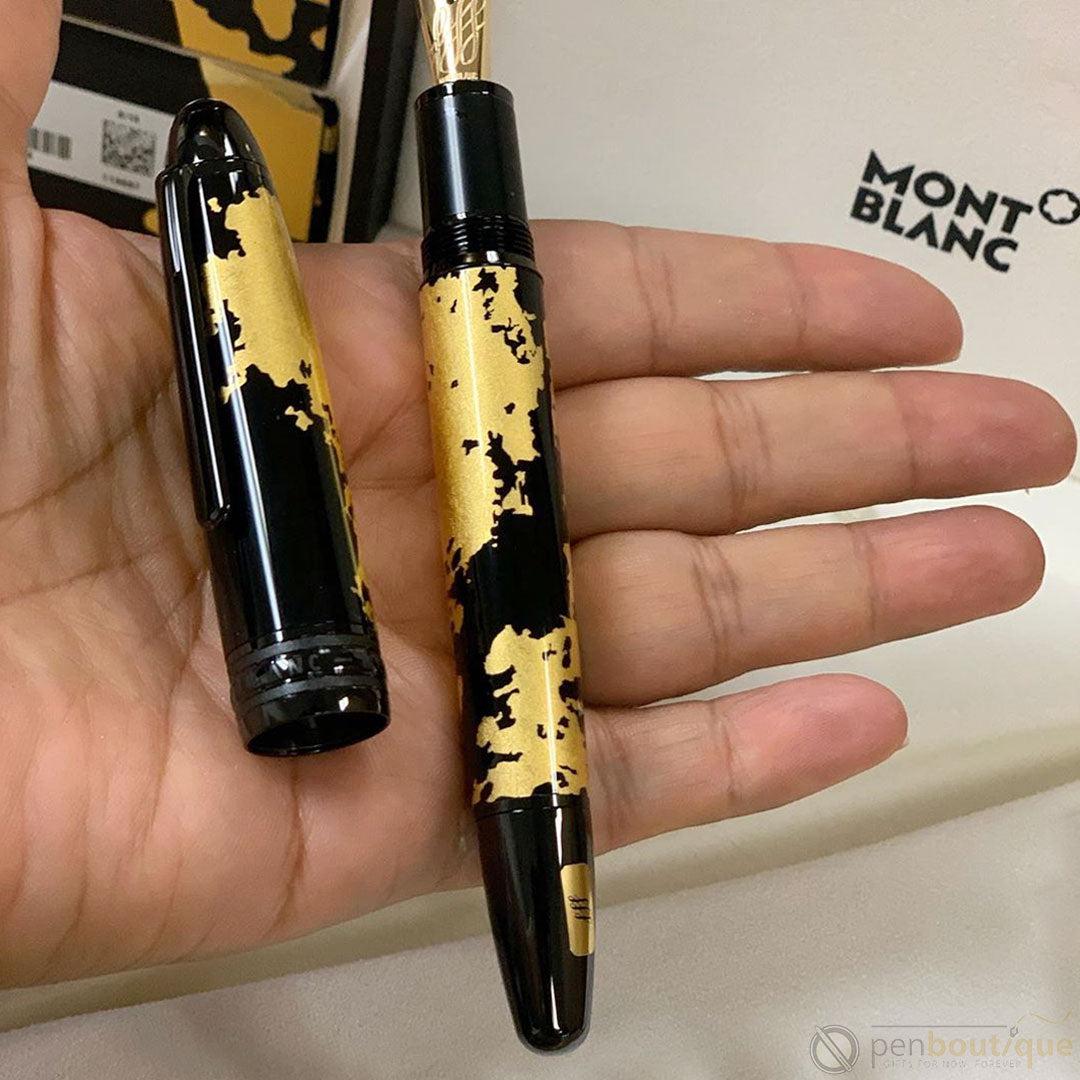 Montblanc Meisterstuck Fountain Pen - 146 Solitaire - Gold Leaf - Flex Nib - Pen Boutique Ltd